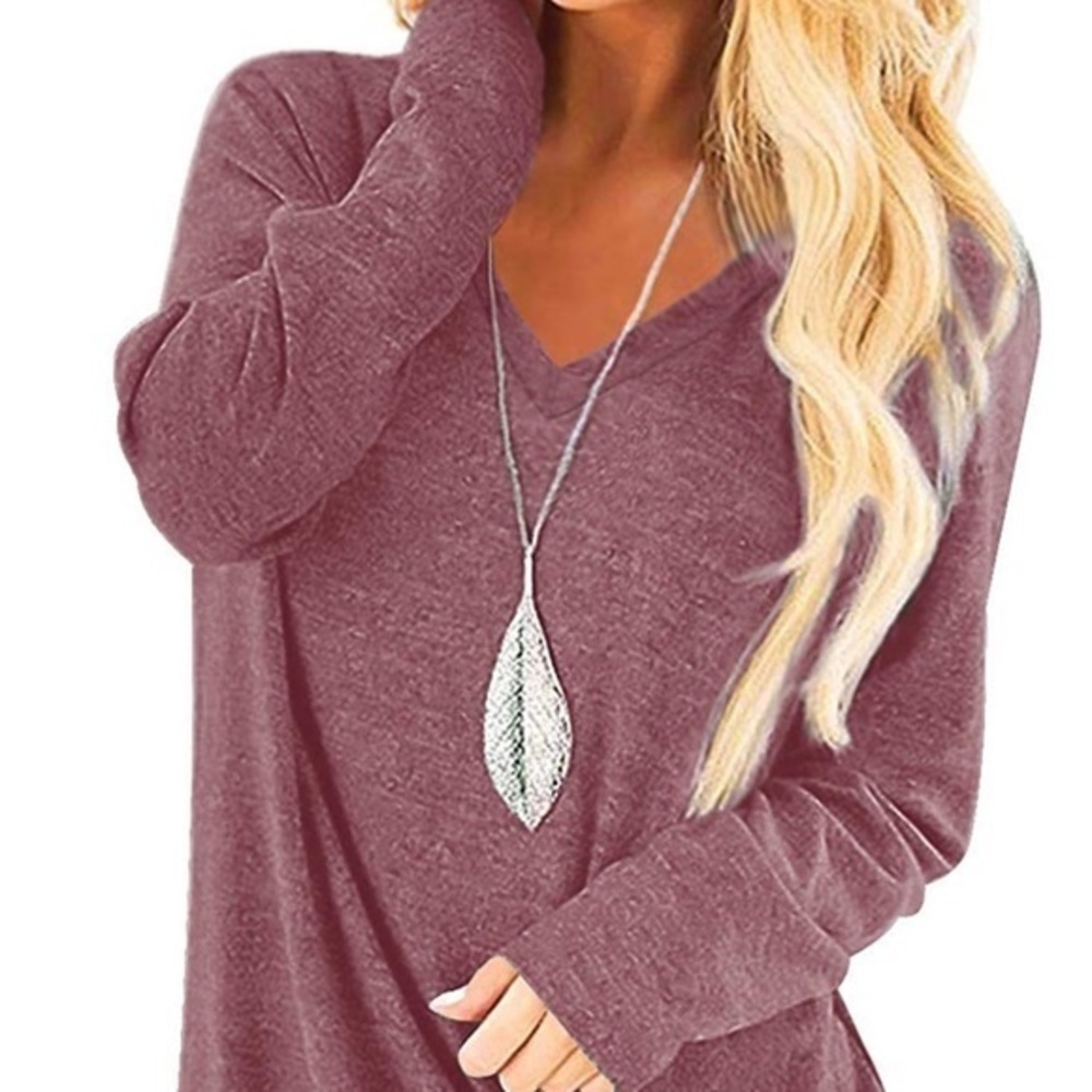 🆕 Long Sleeve Twist Knot Tunic Blouse